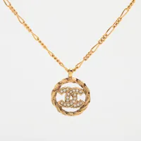 グッチ GP×ラインストーン×フェイクパール ダブルG フラワー ネックレス グッチ GP×ラインストーン×フェイクパール ダブルG フラワー
