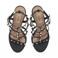 ヴァレンティノガラヴァーニ　サイズ表記「36」23センチ程度 バラ型レザー valentino garavani - 美品 ヴァレンティノ ガラヴァーニ