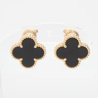ヴァンクリーフ&アーペル ヴィンテージ アルハンブラ ピアス タイガーアイ ヴァンクリーフ&アーペル ヴィンテージアルハンブラ タイガー