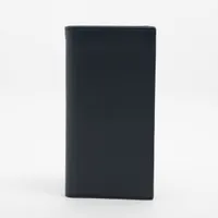カミーユフォルネ アリゲーターxレザー 財布 ネイビー A3796557