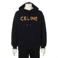 【未使用/BOX付き】CELINE パーカー トリオンフ刺繍ロゴ M カシミヤ混 未使用/BOX付き】CELINE パーカー トリオンフ刺繍ロゴ M