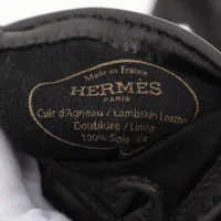 【新品・未使用】HERMES ラムスキン　ブラウン　グローブ サイズ8 HERMES - HERMES ブラウン 手袋 レザー メッシュ(サイズ8)の通販
