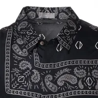 極美品✨ディオール ボウタイシャツ ブラウス シルク100% CDロゴ総柄 新品 21SS DIOR 総柄オブリークシルクシャツ 39 ブルー M