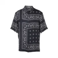 アンサンブル✨レオナール シルクウール カットソー ペイズリートリム 黒 42 PRINTED SERGE CROPPED BIKER JACKET(S Black): Vintage 1.1