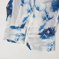Louis Vuitton 22AW Cotton Shirt XXL Men's Blue RM222M monogram