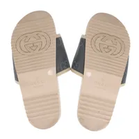 【完売必至】グッチ★キルティングGG ナイロン スライドサンダル GUCCI グッチ 靴 マキシGGプラットフォームスライドサンダル