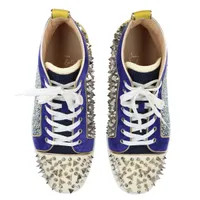 クリスチャンR Louis ロゴ グログラントリムスエードハイカット CHRISTIAN LOUBOUTIN Louis スエード ハイカットスニーカー ロゴ