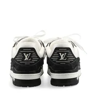 美品　8 ルイヴィトン　トレイナーラインブラックデニム LOUIS VUITTON ルイ・ヴィトン LV トレイナー ライン スエード
