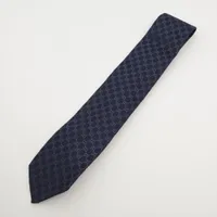 グッチ GG ネクタイ シルク ネイビー A3797644｜中古ブランド品