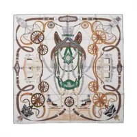 優雅に彩る逸品 HERMES Carre 90 Stately Wheels スカーフ Stately Wheels scarf 90 | Hermès Mainland China