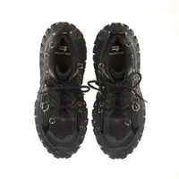 Balenciaga bouncer Faux leather Sneakers 30.5cm Men's Black