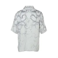 エルメス 25SS シルク シャツ 16/41 メンズ グレー H556560HK