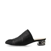 どんなシーンにも♡CHANEL ココビーチ CCミュール シャネル ココマーク レザー ミュール 35C レディース ブラック