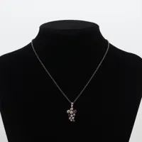  　ネックレス　ムーンライトグレープ　アメジスト　シルバー Moonlight Grapes silver grape cluster pendant | Georg Jensen