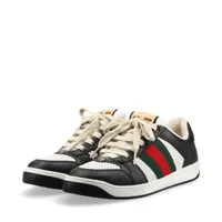 グッチ スニーカー GG マーモント ローカット シェリーライン レザー GUCCI - グッチ スクリーナー レザー GGマーモント シェリー