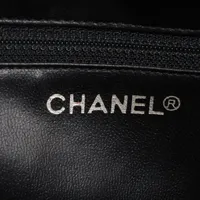 シャネル ビコローレ レザー ポーチ ブラック ゴールド金具 0