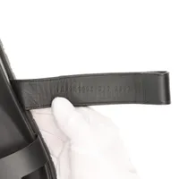 エルメス シプレ レザー サンダル 37.5 レディース ブラック