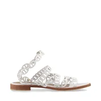 新作レディース*HERMES* サンダル Kute 60 ホワイト×ラムレザー Kute 60 sandal | Hermès USA