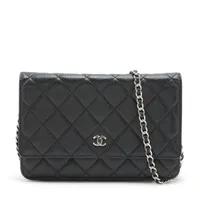 希少♡ハート CHANEL チェーンウォレット キャビアスキン CHANELチェーンウォレットキャビアスキン – co&co