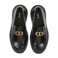 DIOR レザー コインローファー サイズ40 ディオール CD ダイヤモンド レザー ローファー 44 メンズ
