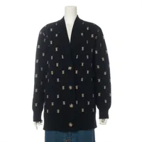 【現行品・美品】バーバリー カーディガン TB モノグラム ウール カシミヤ S 極美品 現行✨バーバリー カーディガン カシミヤ モノグラム TB