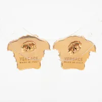 未使用級✨　VERSACE　ピアス　メデューサ　ラインストーン　ロゴ　614 中古・古着通販】VERSACE (ヴェルサーチェ) メデューサライン