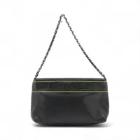 シャネル ビコローレ ラムスキン ショルダーバッグ ブラック シルバー金具 CHANEL シャネル チェーンショルダー マトラッセ シルバー金具