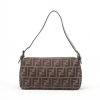 FENDIマンマバケット/CJM★ FENDI フェンディ マンマバケット ショルダーバッグ コットン