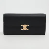 希少!!すぐ届く!!CELINE トリオンフ ラージ ウォレット ユニセックス CELINE セリーヌ ラージウォレット トリオンフ