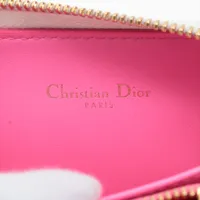 Dior ピンク レザー コインケース クリスチャン・ディオール Christian Dior レディディオール