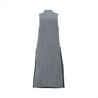 プリーツプリーズ/basics/ノースリーブワンピース/グレー 中古・古着通販】PLEATS PLEASE ISSEY MIYAKE (プリーツプリーズ