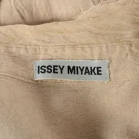 【ISSEY MIYAKE】リネンジャケットM ISSEY MIYAKE MEN ボックスシルエット リネンシャツ 【CO-0223