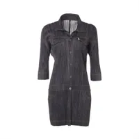 プリーツプリーズ　黒のワンピース PLEATS PLEASE プリーツプリーズ イッセイミヤケ ISSEY MIYAKE