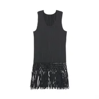 PLEATS PLEASE フリンジタンクトップ