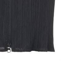 プリーツプリーズ　PP04-JG370 ブラック　ダブルジップ　ロングスカート. プリーツプリーズ PLEATS PLEASE イッセイミヤケ ダブルジップ