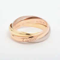 カルティエ トリニティ リング レア品 #48 Au750PG【22032】 カルティエ トリニティ リング レア品 #48 Au750PG【22032