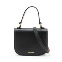 ジルサンダー レザー 2WAYハンドバッグ ブラック A3801585｜中古