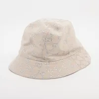 【セール】グッチ☆GGジャガードコットンバケットハット☆782385 グッチ テリークロス バケットハット コットン グリーン
