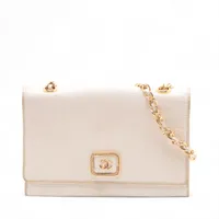 CHANELリボン1ロール50m ホワイトゴールド ≪ 新品 ≫ シャネル ミニ財布 ホワイト ゴールド金具 AP3055