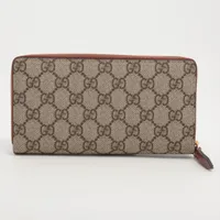 グッチ GGスプリーム ロングウォレット 410100 GUCCI（グッチ）の「グッチ GUCCI GGスプリーム ウォレット 長