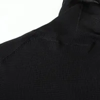 クリスチャンディオール、ハイネック、トップス、シルク100%、サイズＳ、色黒 クリスチャンディオール シルク タートルネックニット F36