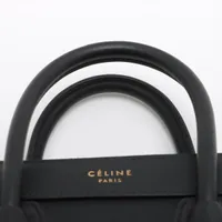 セリーヌ レザーナノショッパー ノワール 2way ハンドバッグ ブラック セリーヌ レザーナノショッパー ノワール 2way ハンドバッグ