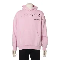 A5.●タグ付き●BALENCIAGA WFP ピンク プルオーバーパーカー S バレンシアガ 23年 コットン パーカー S メンズ ピンク 767877