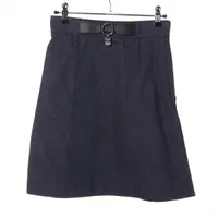 【極美品】HERMES エルメス スモッキングスカート フィネス 34 現行 エルメス 24SS コットン×ポリウレタン スカート 34 レディース