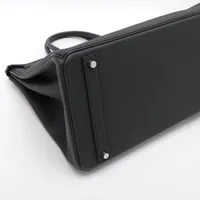エルメス バーキン40 ルトゥルネ トゴ ブラック シルバー金具 U