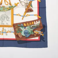 【未使用品】HERMES カレ90 「エルメスの思い出」 HERMES エルメス カレ 90 ECOLE DE CHASSE エルメスの思い出