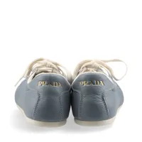 PRADA レザースニーカー　8 1/2 プラダ レザー スニーカー 8 1/2 メンズ ブルー 2EG430 箱あり