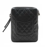 CHANEL カンボンライン ラムスキン ショルダーバッグ 人気モデル シャネル シャネル カンボンライン ラムスキンxパテントレザー ショルダー