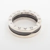 ブルガリ セーブザチルドレン リング ブラック シルバー BVLGARI ブルガリ 指輪 SV ブラックセラミック