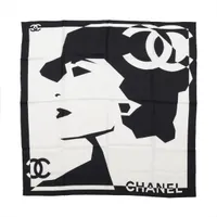CHANEL スカーフ　マドモアゼル シルク100% シャネル 楽天市場】CHANEL シャネル スカーフ マドモアゼル シルエット